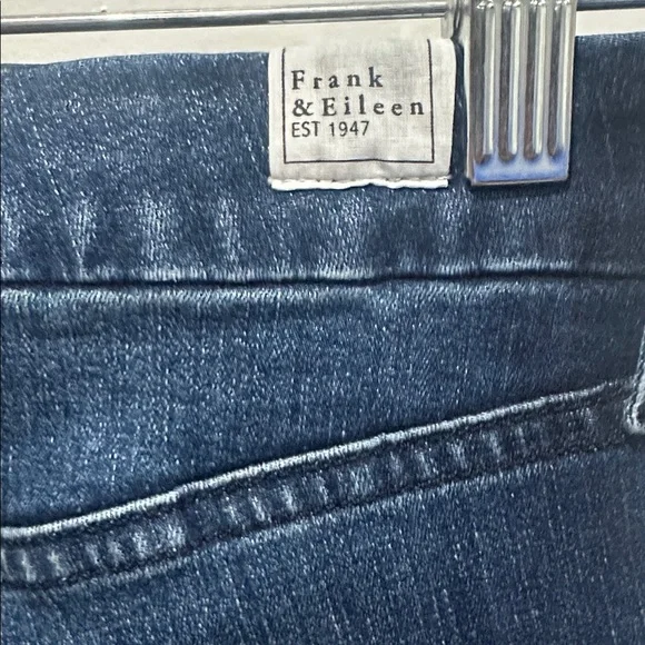Frank & Eileen Women’s Blue Denim Sligo Skinny Jean Raw Hem Boho Classic Size 27 - Picture 5 of 14